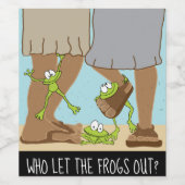 Étiquette de bouteille de vin de Pâque Qui a laiss (Étiquettes simples)