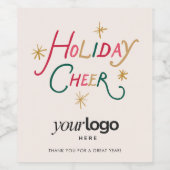 Étiquette de bouteille de vin d'entreprise pour le (Étiquettes simples)