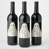 Étiquette de bouteille de vin d'Halloween Obtenons (Bouteilles)