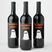 Étiquette de bouteille de vin d'Halloween Spirits  (Bouteilles)