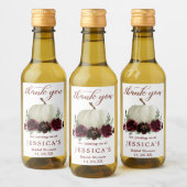 Étiquette de bouteille de vin miniature de citroui (Bouteilles)