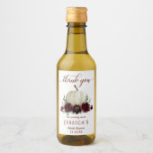 Étiquette de bouteille de vin miniature de citroui (Devant)