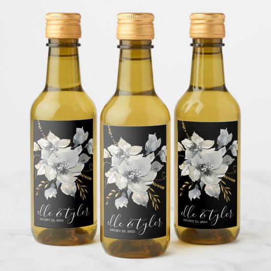 Étiquette de bouteille de vin miniature de mariage (Bouteilles)
