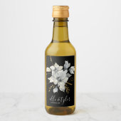 Étiquette de bouteille de vin miniature de mariage (Devant)