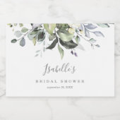 Étiquette de bouteille de vin mousseux miniature à (Étiquettes simples)