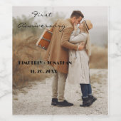 Étiquette de bouteille de vin personnalisé pour le (Étiquettes simples)