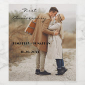 Étiquette de bouteille de vin personnalisé pour le (Étiquettes simples)