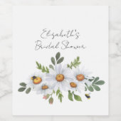 Étiquette de bouteille de vin pour la douche de ma (Étiquettes simples)