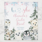 Étiquette de bouteille de vin pour révélation de s (Étiquettes simples)