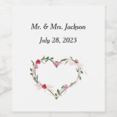 Étiquette de bouteille de vin Set personnalisé (Étiquettes simples)