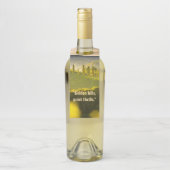 Étiquette de bouteille de vin – Silence Doré (Sur bouteille)