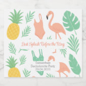 Étiquette de bouteille de vin tropical | Enterreme (Étiquettes simples)