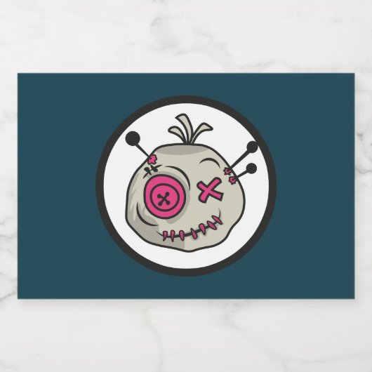 Étiquette de bouteille de vin Voodoo Token Mini Sp (Étiquettes simples)