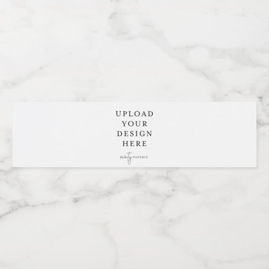 Étiquette de bouteille d'eau (Étiquettes simples)