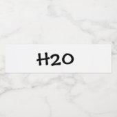 étiquette de bouteille d'eau (Étiquettes simples)