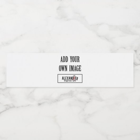 Étiquette de bouteille d'eau 8x2,125 pouces (Étiquettes simples)