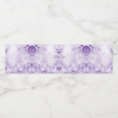 Étiquette de bouteille d'eau à fleurs blanches vio (Étiquettes simples)