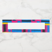 Étiquette de bouteille d'eau à motif africain (Étiquettes simples)