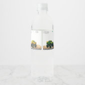 Étiquette de bouteille d'eau Anniversaire de enfan (Dos)