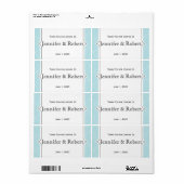 Étiquette de bouteille d'eau Aqua Blue Diamond Sca (Feuille entière)