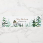 Étiquette de bouteille d'eau Baby Shower Arbres de (Étiquettes simples)