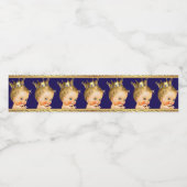 Étiquette de bouteille d'eau Baby shower Blue Prin (Étiquettes simples)