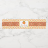 Étiquette de bouteille d'eau Baby shower citrouill (Étiquettes simples)