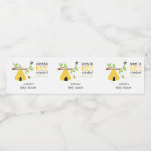 Étiquette de bouteille d'eau Baby shower d'abeille (Étiquettes simples)