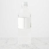 Étiquette de bouteille d'eau Baby shower éléphant (Dos)