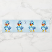 Étiquette de bouteille d'eau Blue Duck (Étiquettes simples)