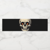 Étiquette de bouteille d'eau crânienne éffrayante  (Étiquettes simples)