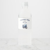 Étiquette de bouteille d'eau d'anniversaire à moto (Devant)