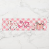 Étiquette de bouteille d'eau d'anniversaire de fer (Étiquettes simples)