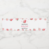 Étiquette de bouteille d'eau d'anniversaire de fra (Étiquettes simples)