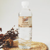 Étiquette de bouteille d'eau d'anniversaire de l'a