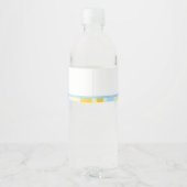 Étiquette de bouteille d'eau de Baby shower de can (Dos)