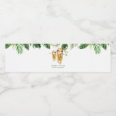 Étiquette de bouteille d'eau de Baby shower de fen (Étiquettes simples)