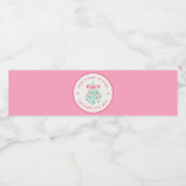 Étiquette de bouteille d'eau de Baby shower de Mis (Étiquettes simples)