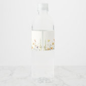 Étiquette de bouteille d'eau de Baby shower rustiq (Dos)