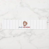 Étiquette de bouteille d'eau de base-ball (Étiquettes simples)