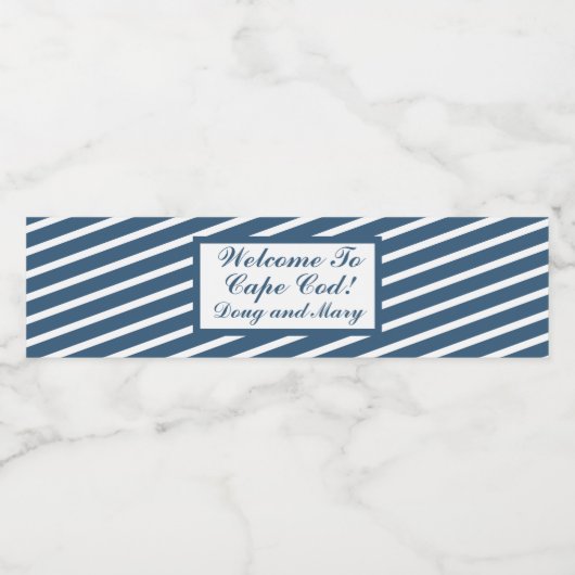 Étiquette de bouteille d'eau de bienvenue (Étiquettes simples)