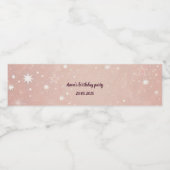 Étiquette de bouteille d'eau de fête d'anniversair (Étiquettes simples)