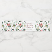 Étiquette de bouteille d'eau de Fête des mariées f (Étiquettes simples)