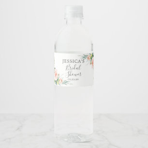 Étiquette de bouteille d'eau de la Fête des mariée