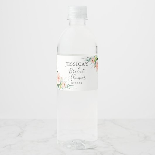 Étiquette de bouteille d'eau de la Fête des mariée (Devant)