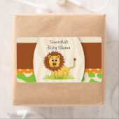 Étiquette de bouteille d'eau de Lion (En situation)