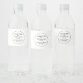 Étiquette de bouteille d'eau de mariage | Autocoll (Bouteilles)