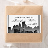 Étiquette de bouteille d'eau de mariage de Chicago (En situation)