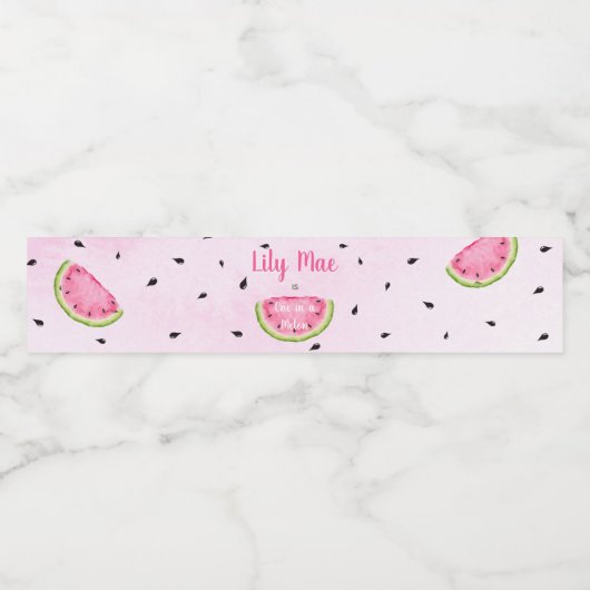 Étiquette de bouteille d'eau de pastèque (Étiquettes simples)