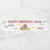 Étiquette de bouteille d'eau de plaisir agricole (Étiquettes simples)